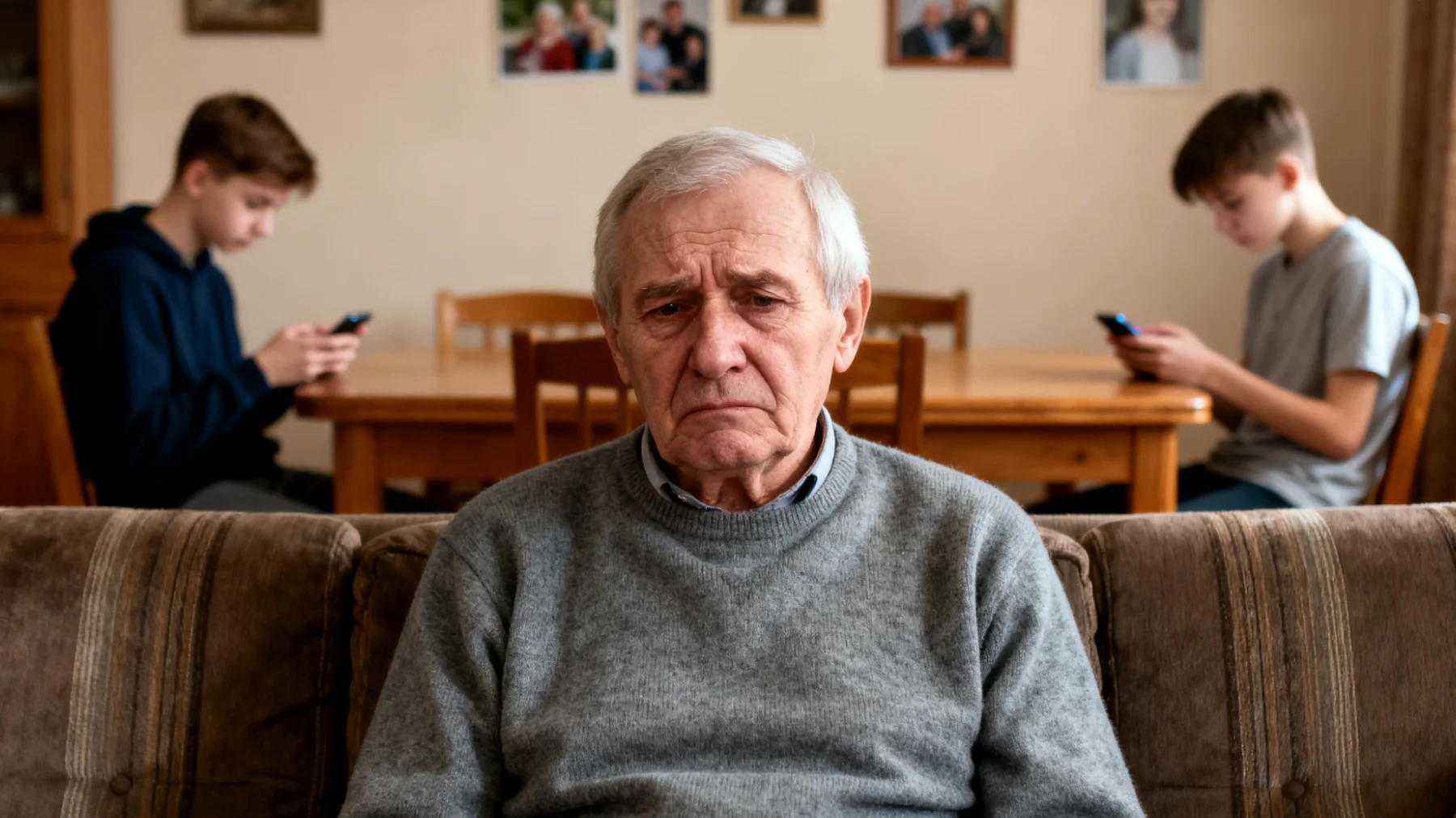 Dziadek obawia się, że traci więź emocjonalną z nastoletnimi wnukami, którzy coraz bardziej się dystansują i wydają się mniej zainteresowani wspólnym spędzaniem czasu"